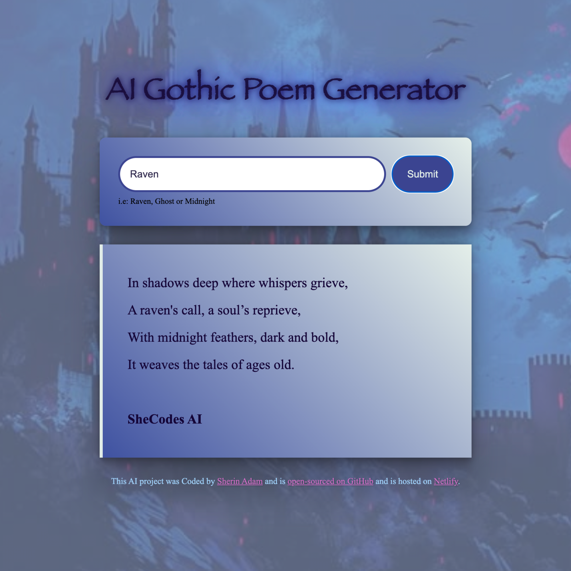 AI Poem Project